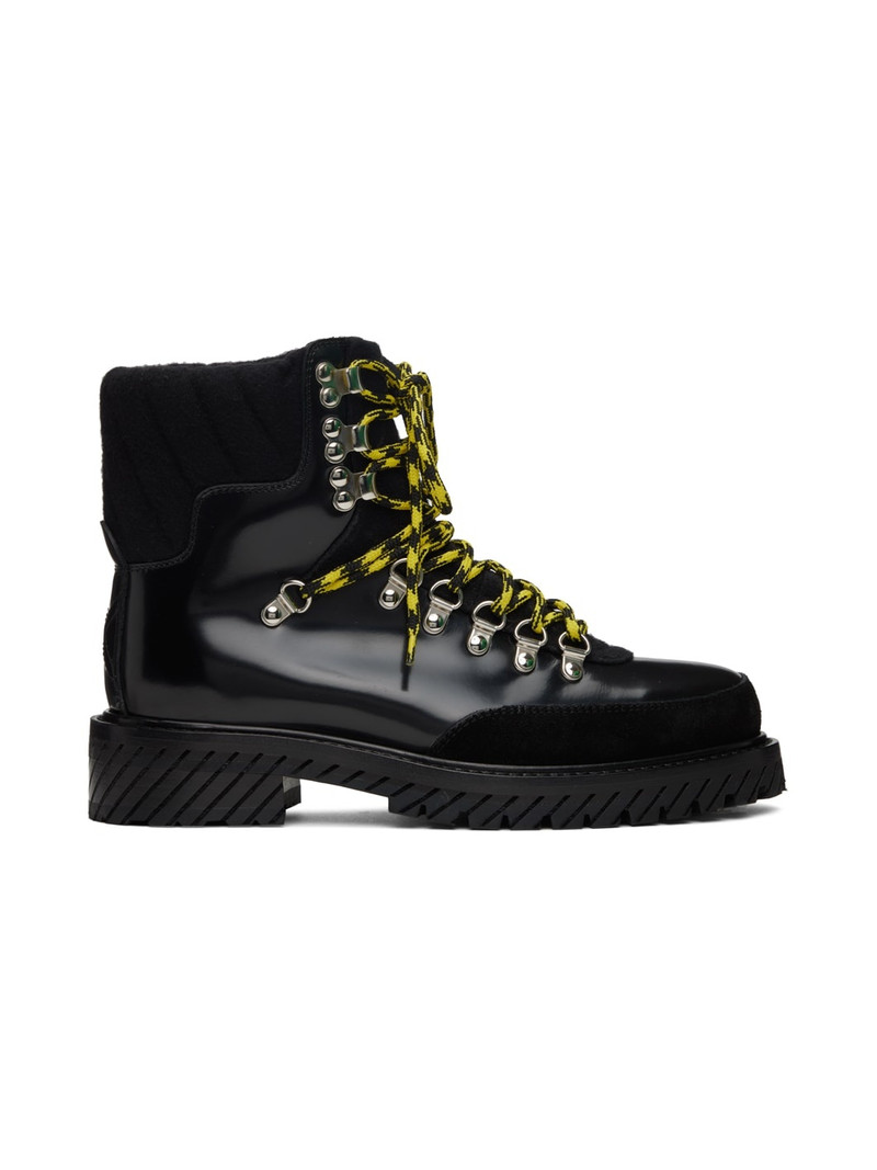 Black Gstaad Lace-Up Boots - 1