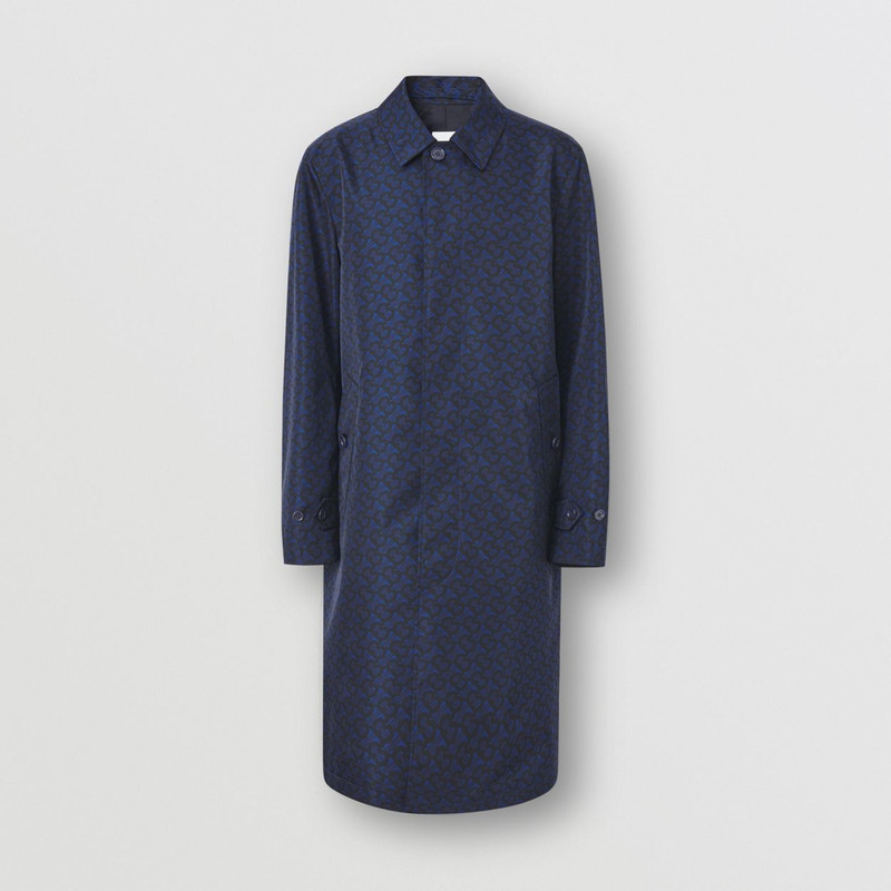 Monogram Print Nylon Car Coat 1