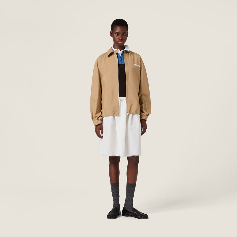 Miu Miu Technical fabric windbreaker outlook
