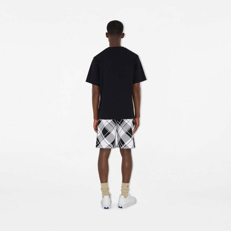 Check Nylon Blend Shorts 4