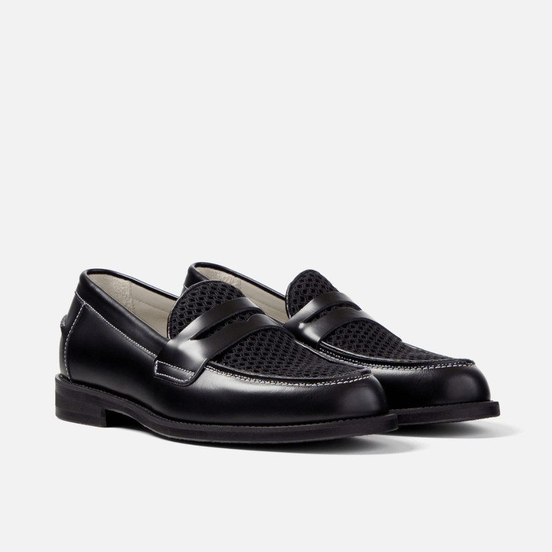 Wilde Black Rattan Penny Loafer - Men's 4