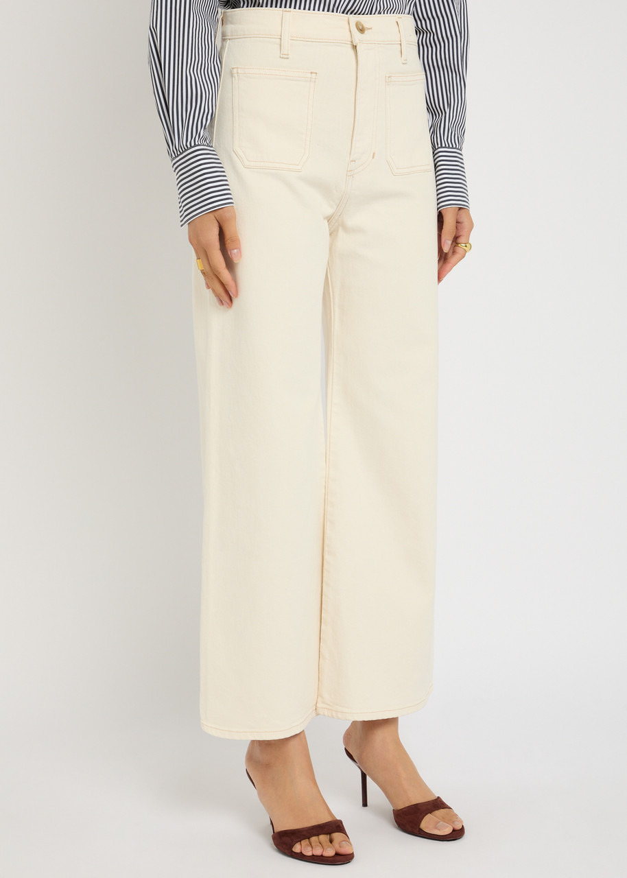 Veronica Beard Grant Crop Wide-leg Jeans - 2