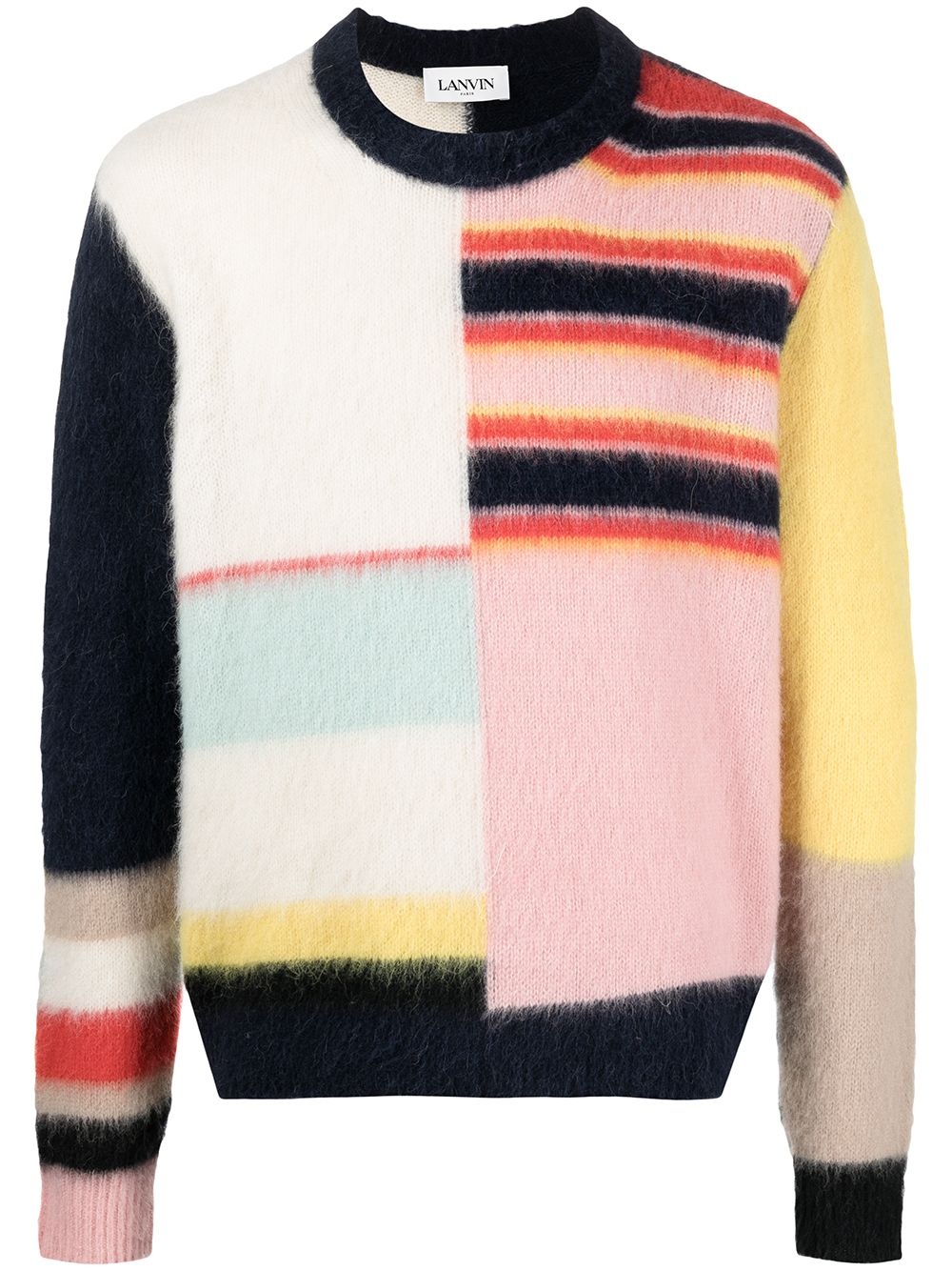 colourblock knitted jumper - 1