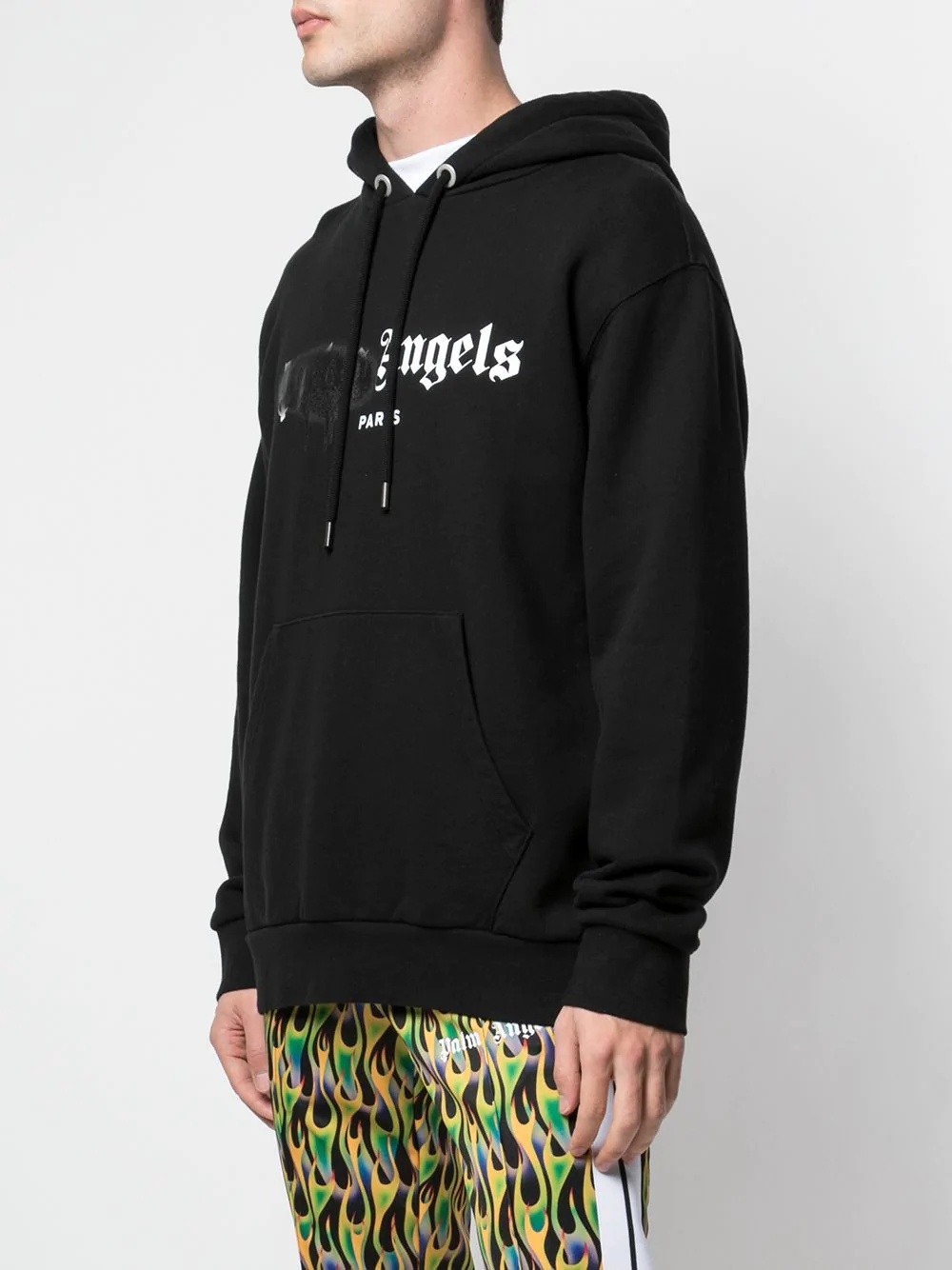 Paris sprayed logo hoodie - 3