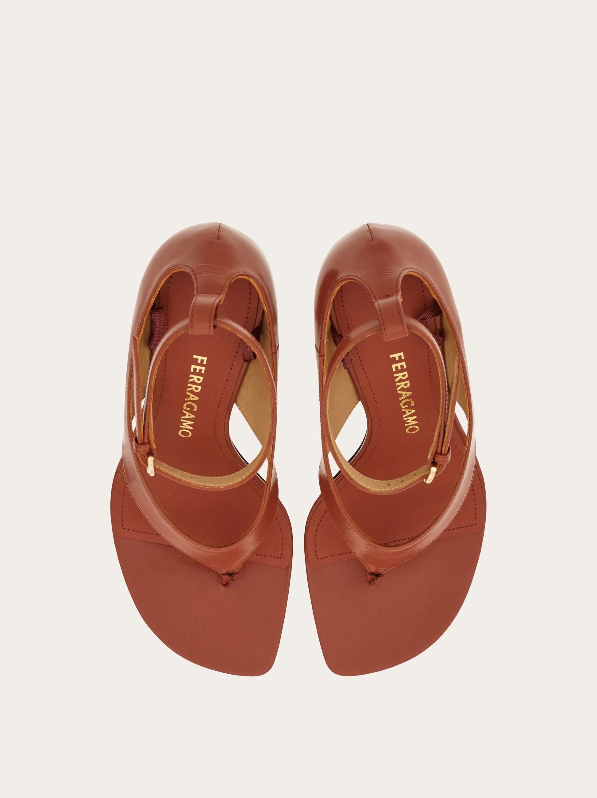 Heeled sandal with ribbon - 2