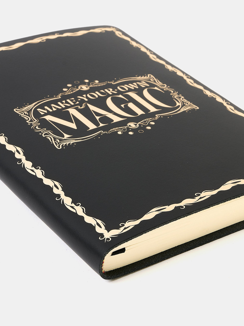 The A5 Notebook - Black with Gold Foiling 4
