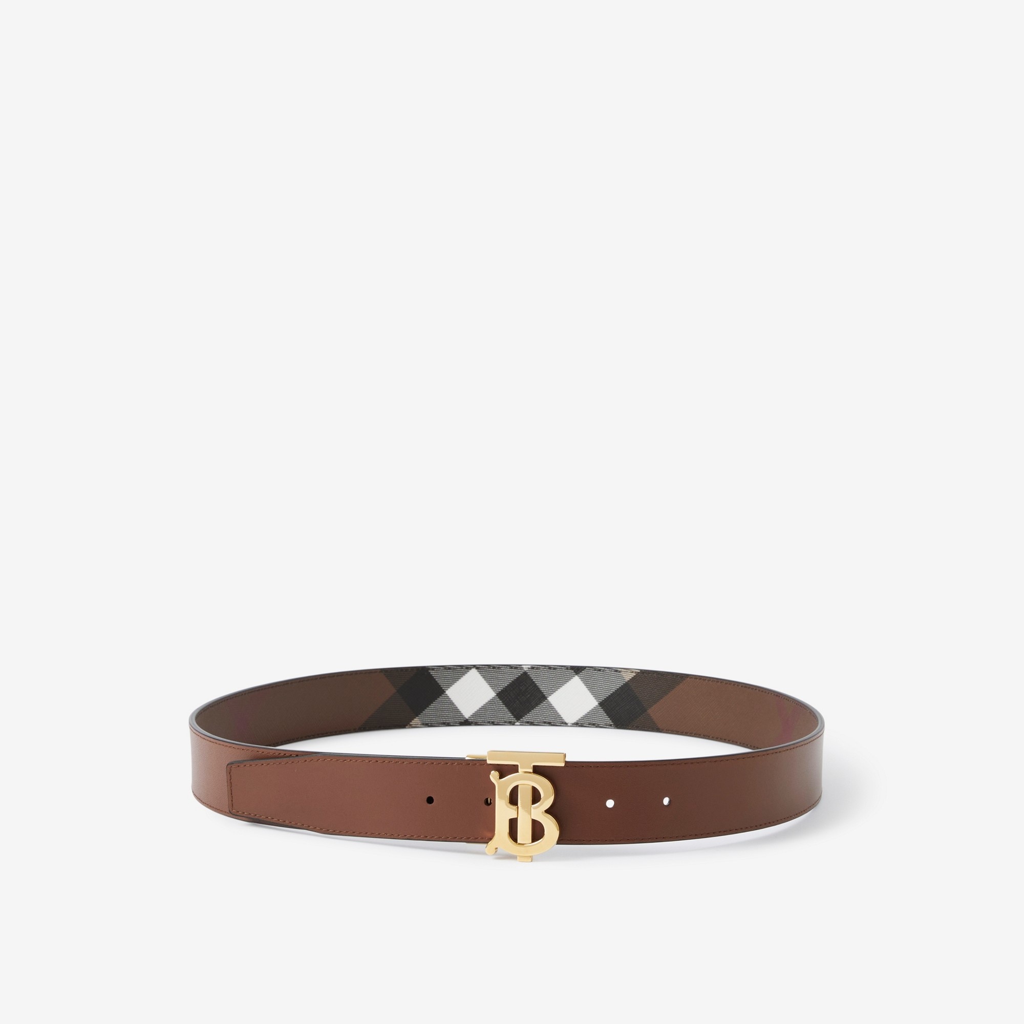 Reversible Monogram Motif Check Belt - 3