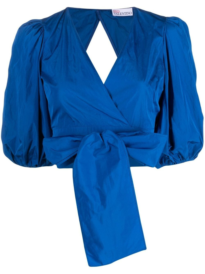 wrap design cropped top 1