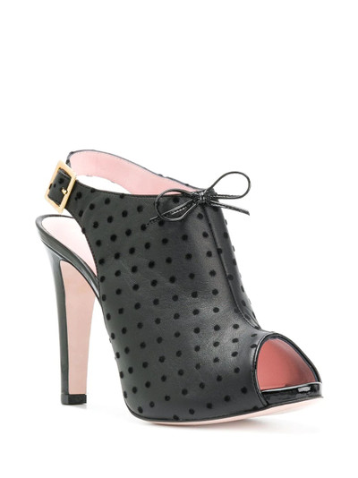 REDValentino RED(V) polka dot slingback sandals outlook