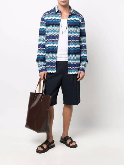 Missoni zigzag-pattern long-sleeve shirt outlook