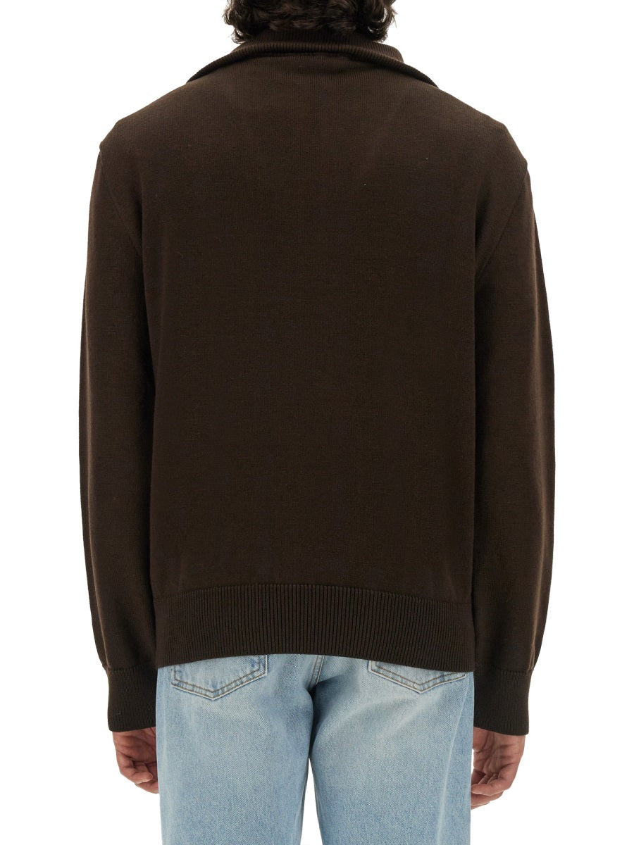 Courreges Men Knitted Polo. - 3