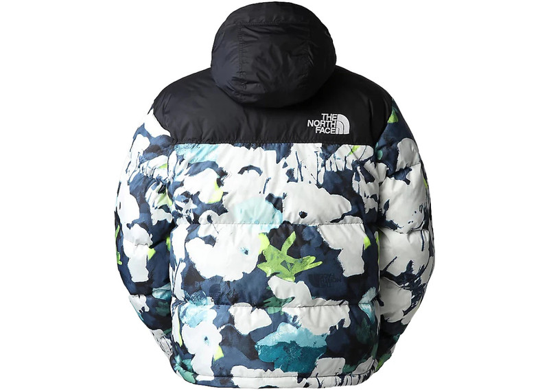 The North Face The North Face 1996 Retro Nuptse 700 Fill Packable Jacket Summit Navy Abstract Floral Print outlook