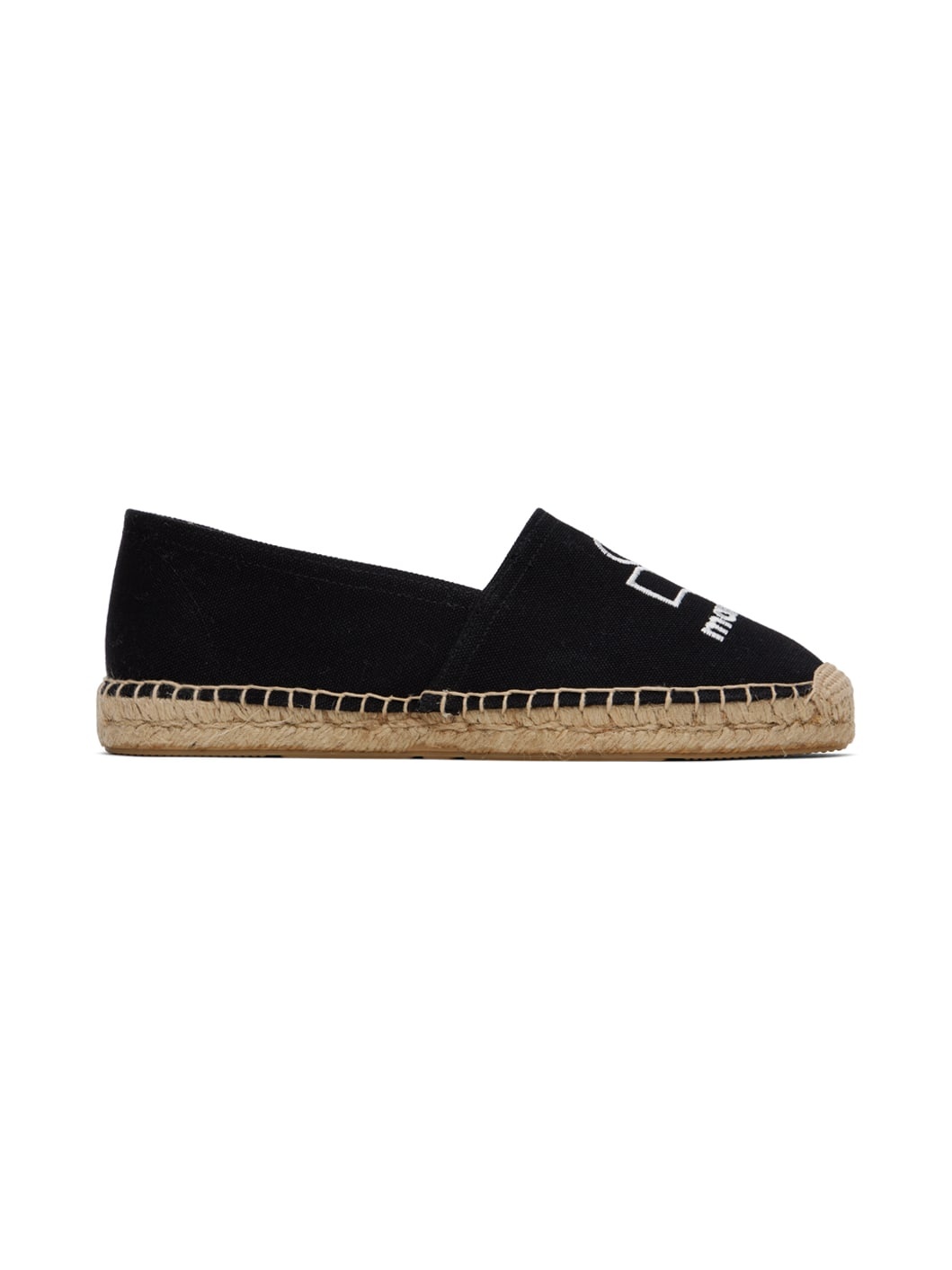 Black Canae Cotton Espadrilles - 1