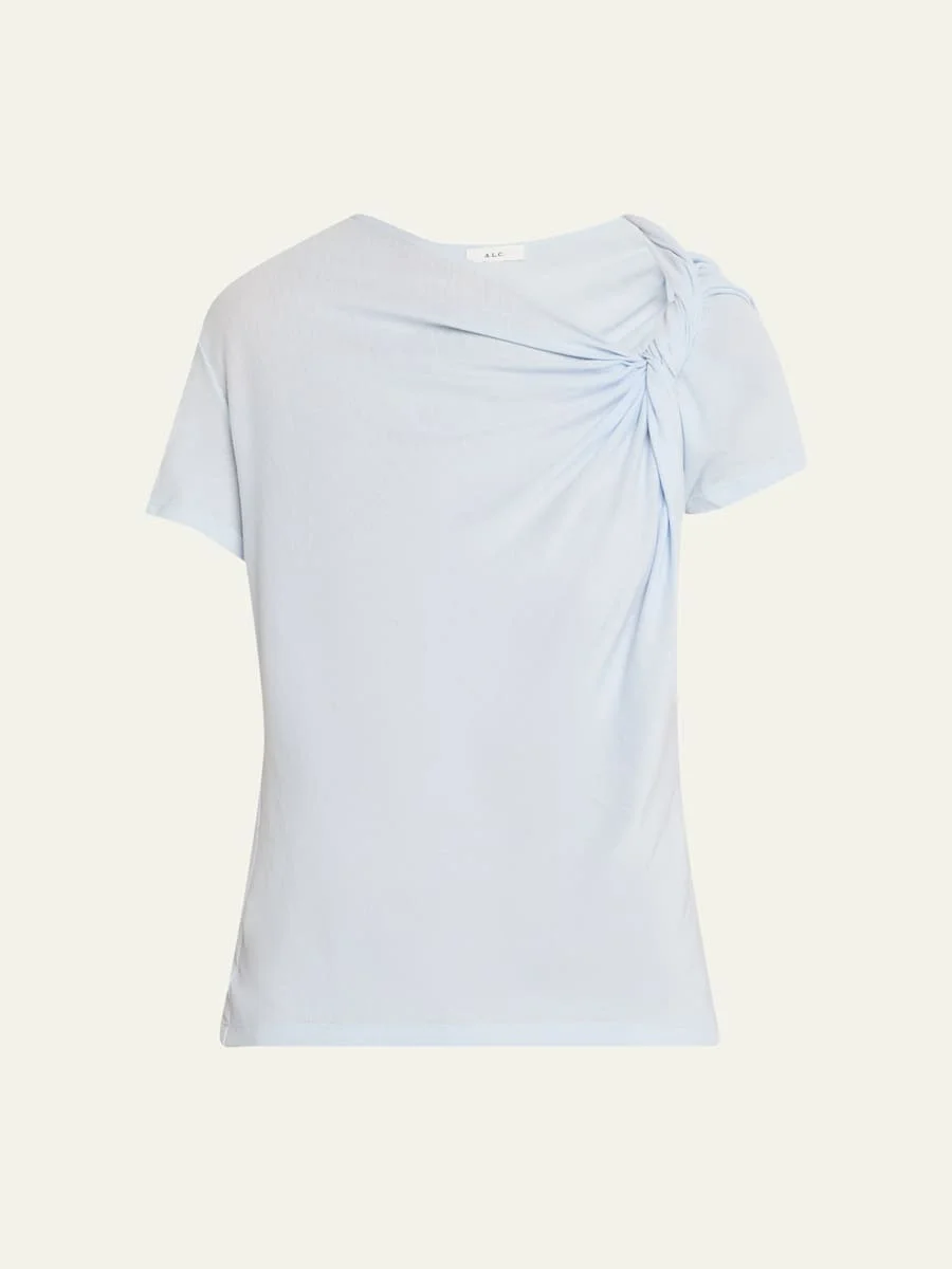 Liz Short-Sleeve Twist Top - 1