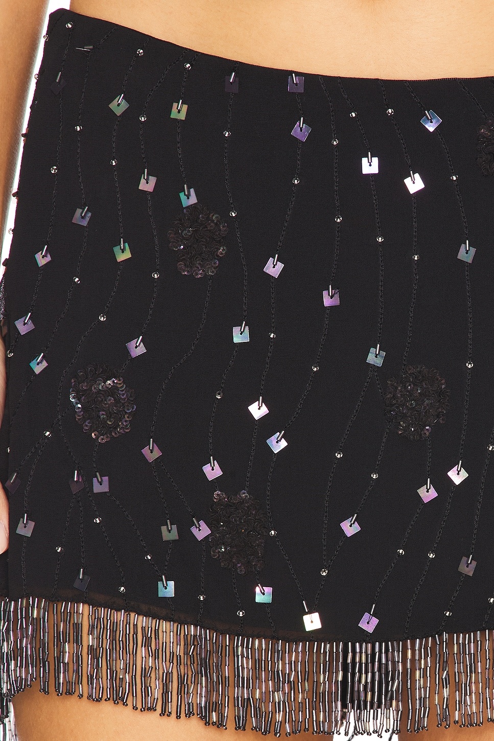 Beaded Mini Skirt - 6