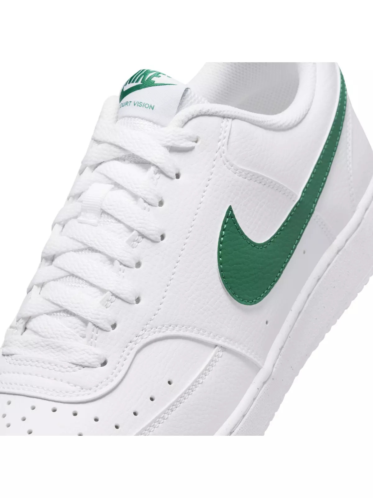 Court Vision Low Next Nature "White/White/Malachite" Men's Shoe - 7
