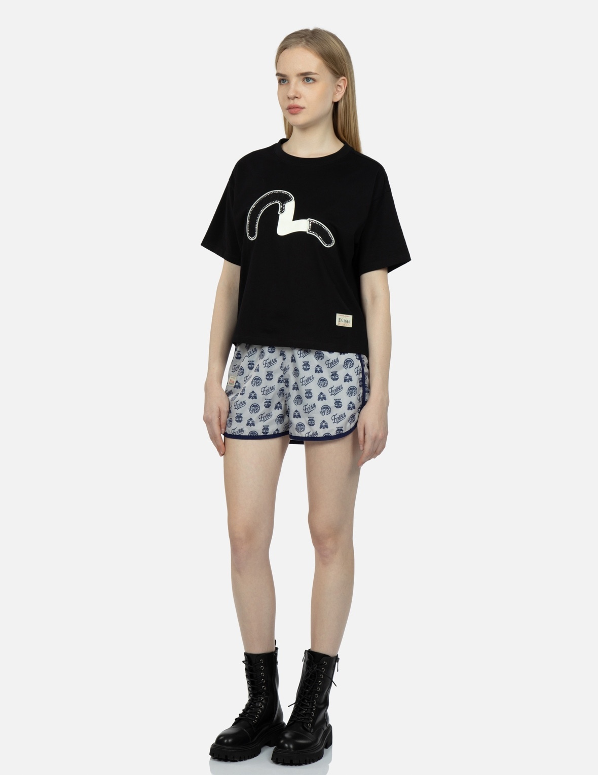 KAMON AND GODHEAD ALLOVER PRINT SHORTS - 3
