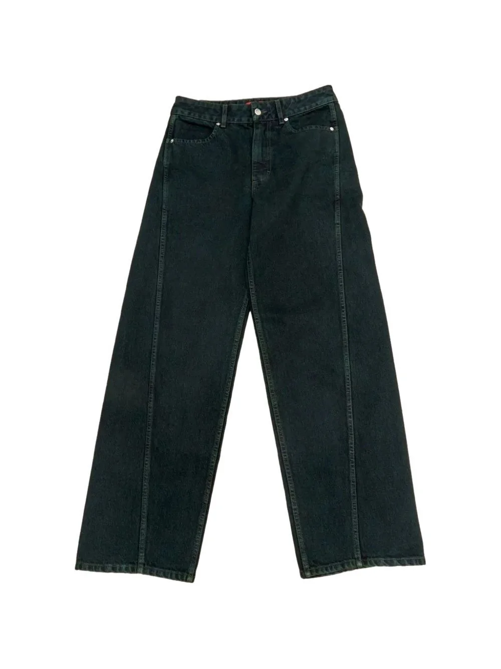 asymmetric-seam jeans - 1