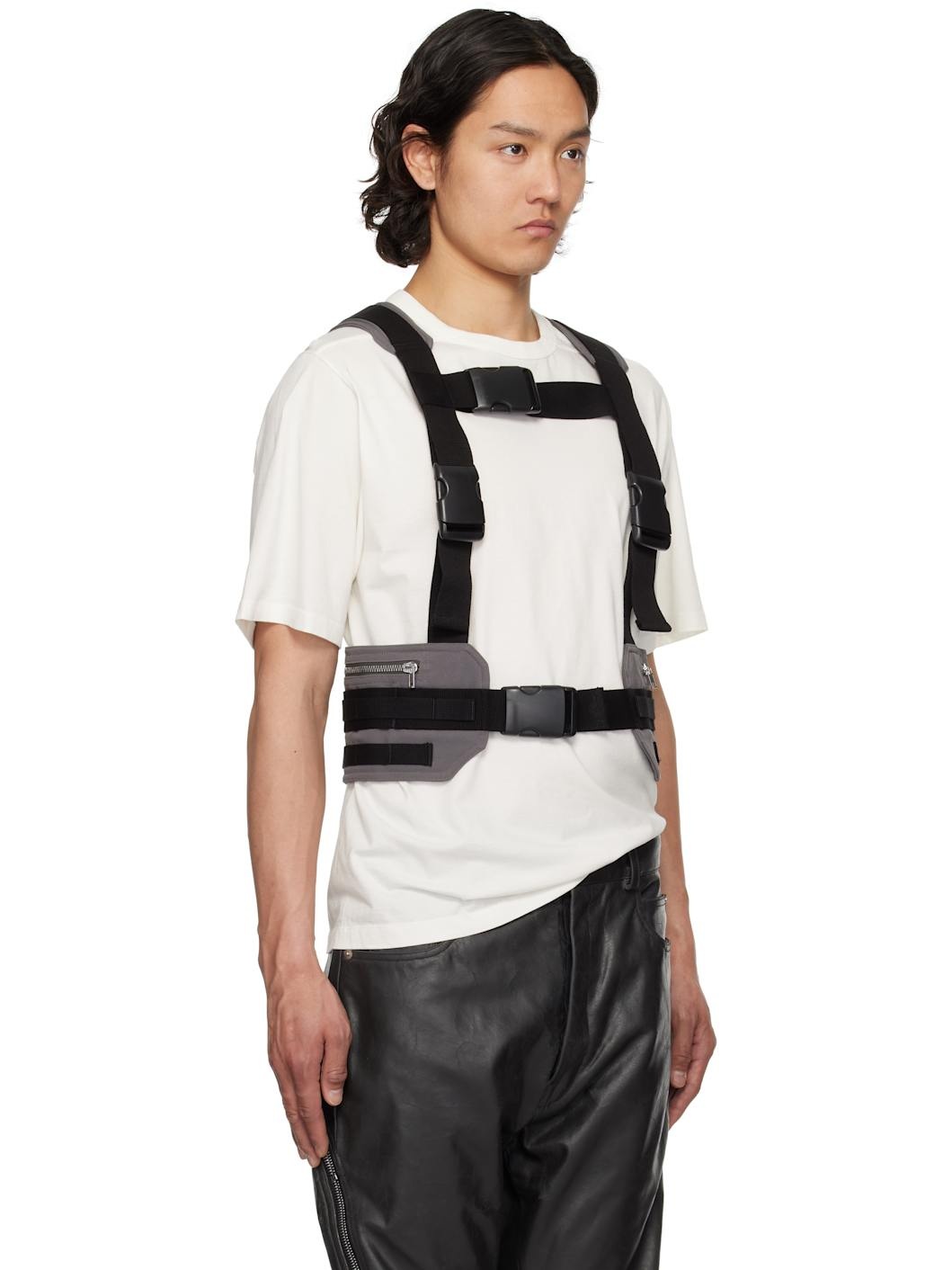 Gray Hollywood Harness Vest - 2
