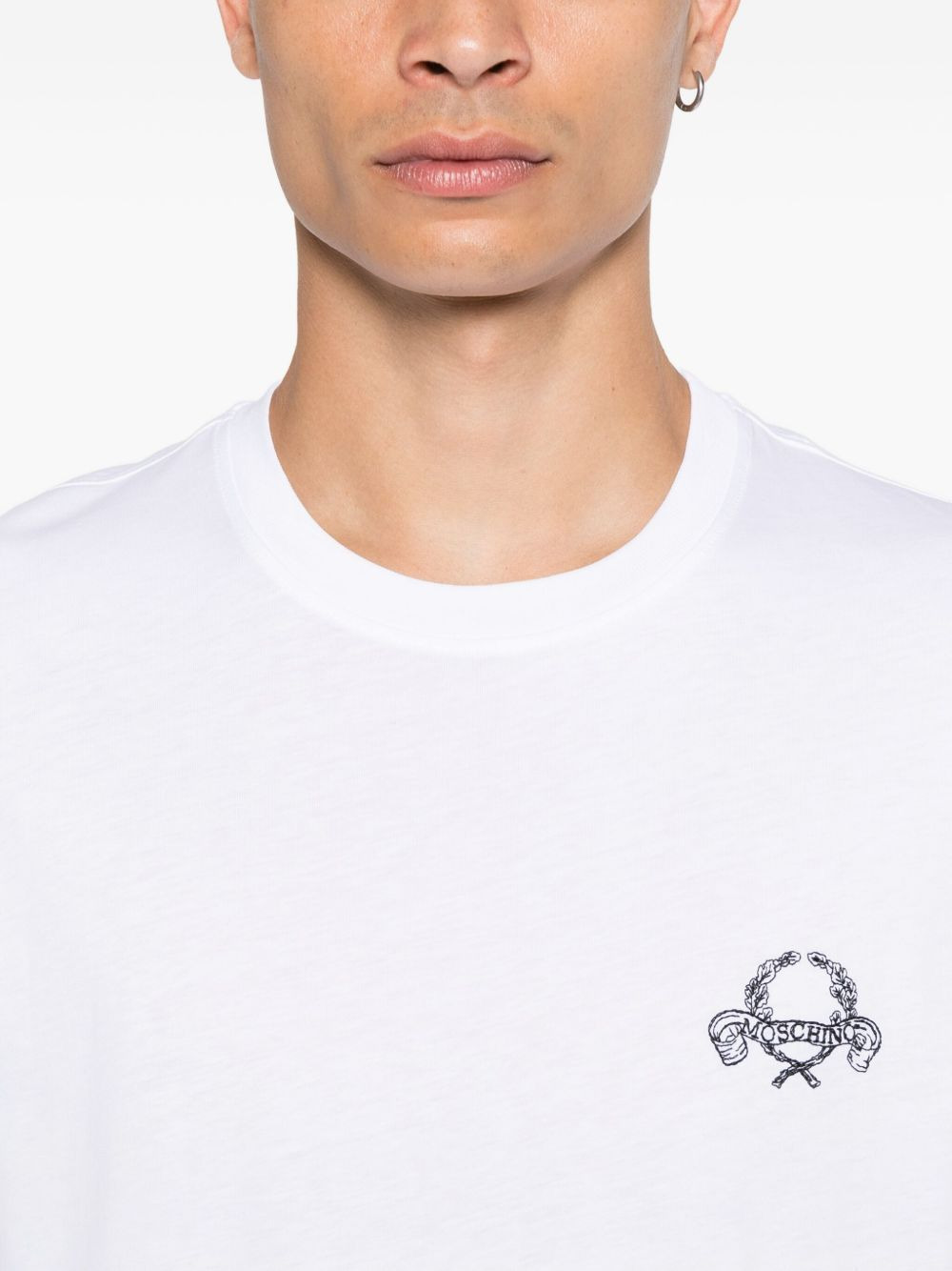 logo-embroidered T-shirt - 4