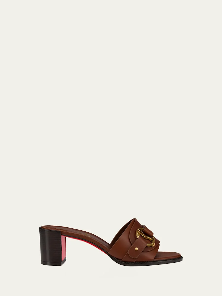 55mm Her in Roma Leather Mules - 1