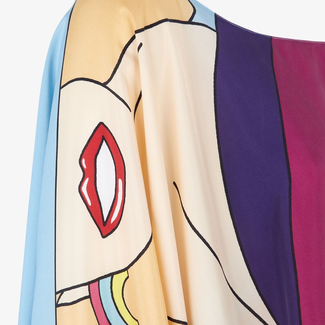 Multicolor silk kaftan - 3