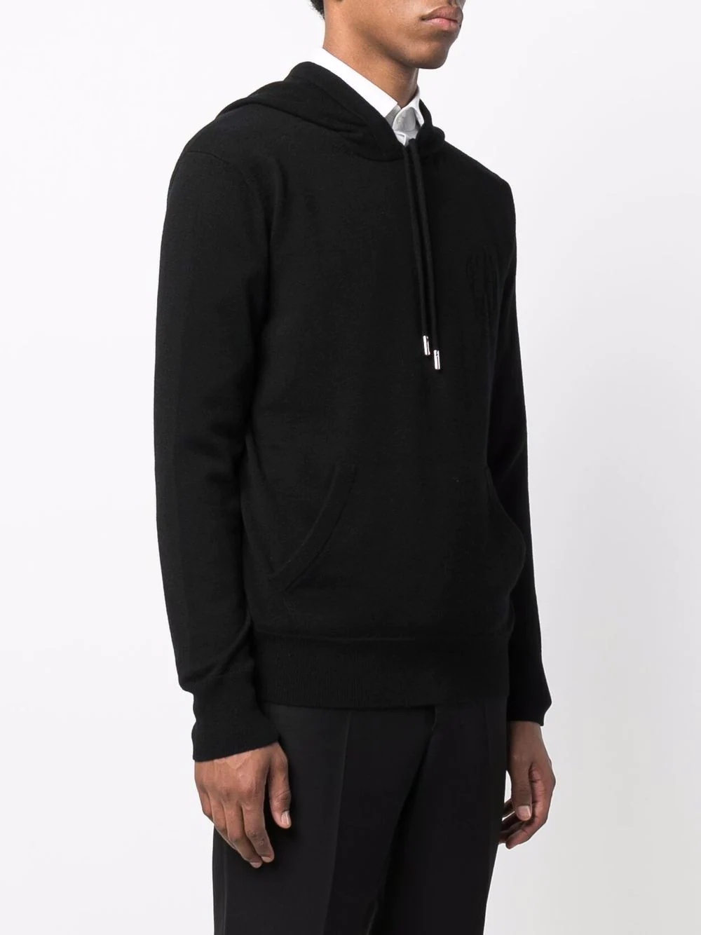 cashmere drawstring hoodie - 3