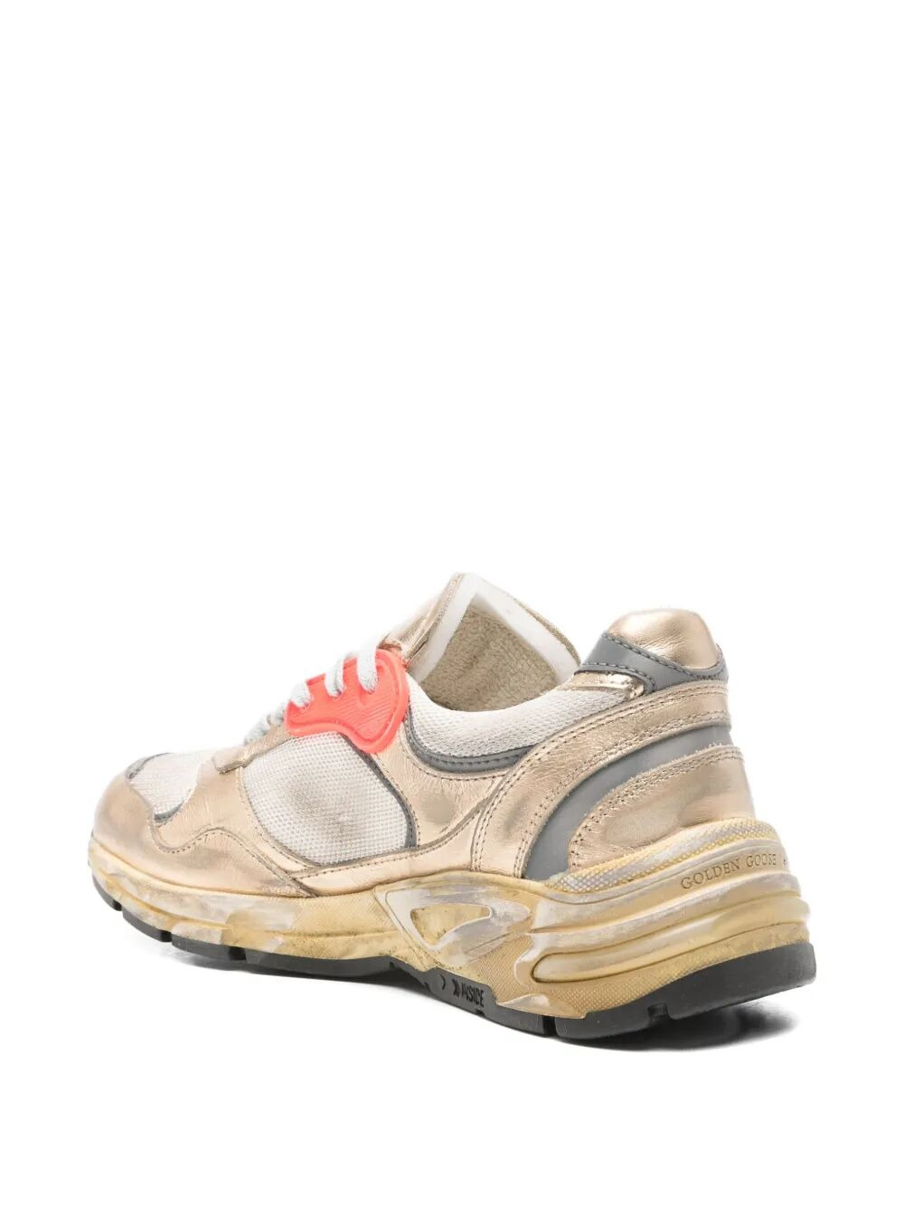 Golden Goose Women "Running" Dadmesh And Laminated Leather Upper Leather Star Laminated Leather Toe  - 4