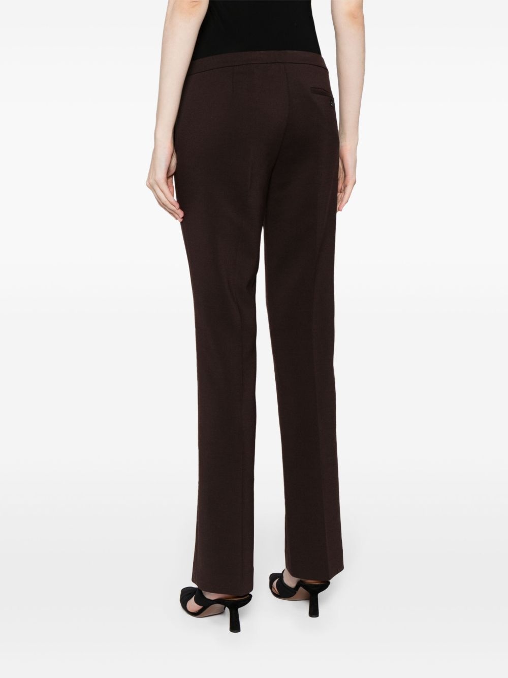 low-rise slim-cut trousers - 3