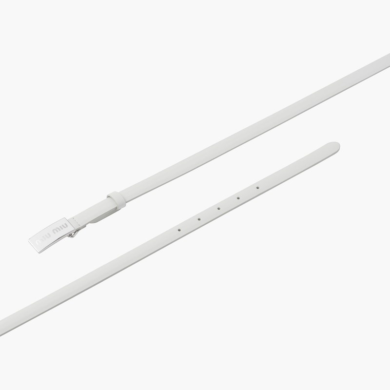 Brushed leather belt 5