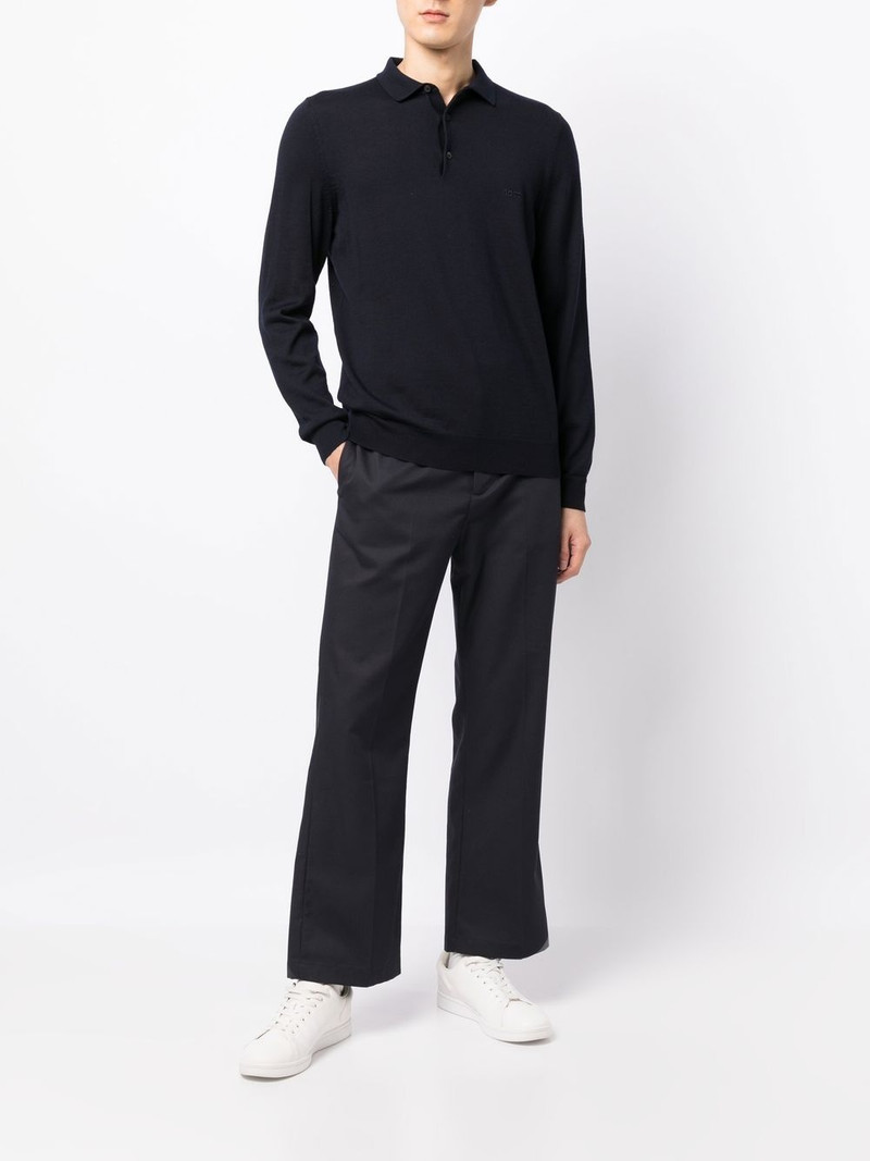 BOSS virgin wool polo shirt outlook