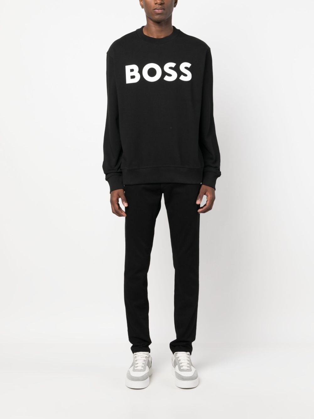 logo-print cotton sweatshirt - 2