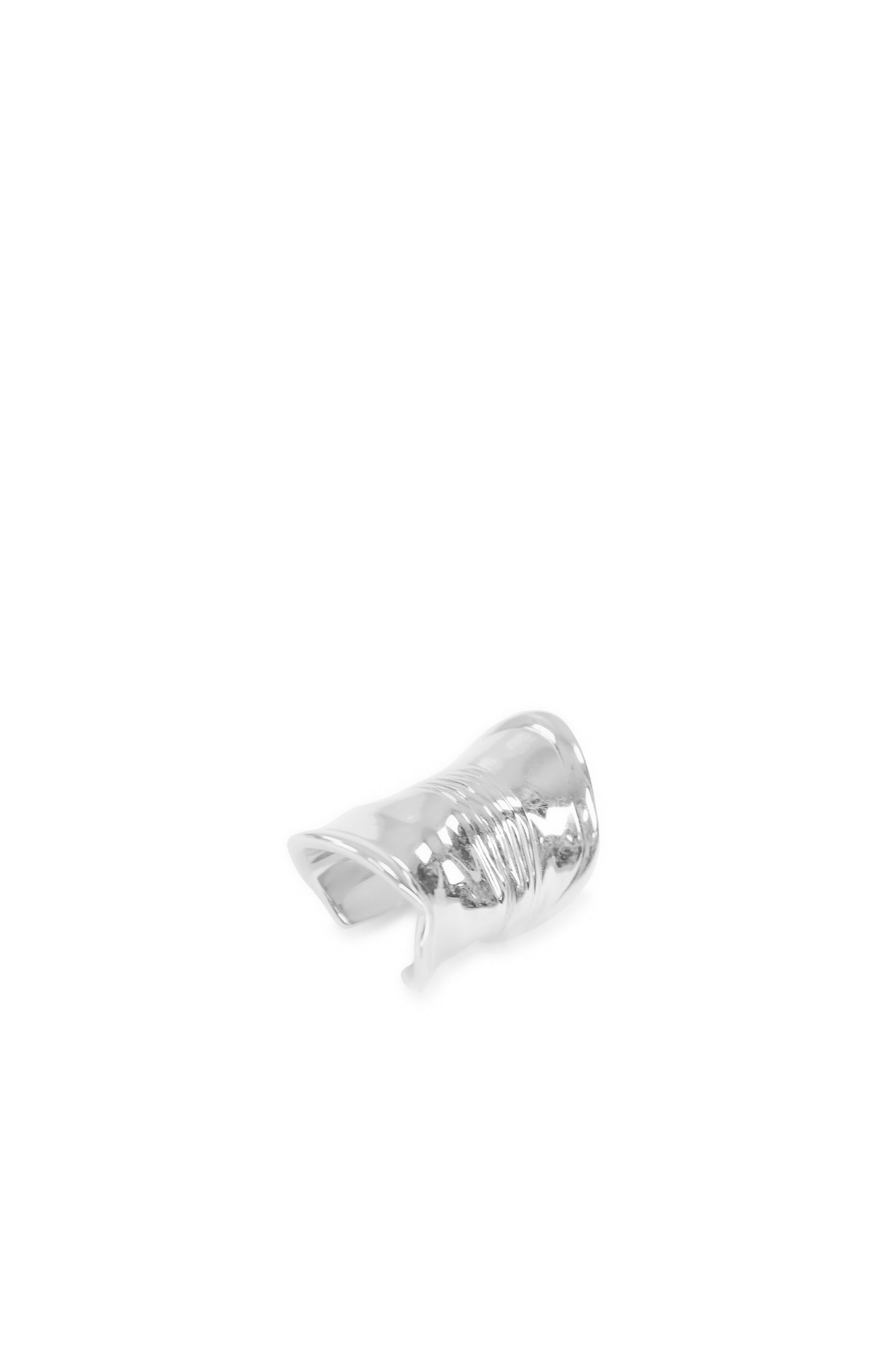 DISTORTED CAN RING / SIL - 5