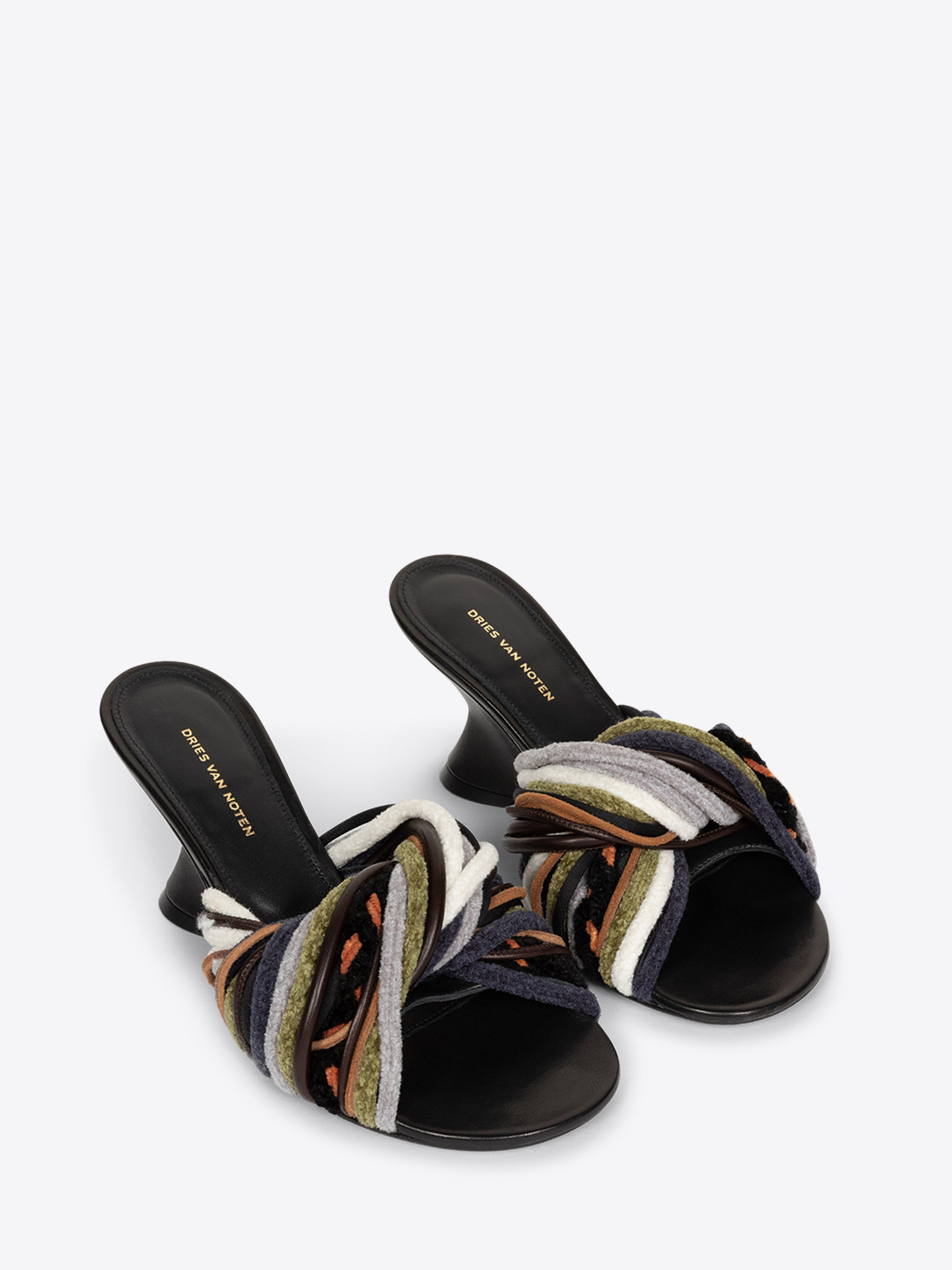 OPEN-TOE LEATHER MULES - 3