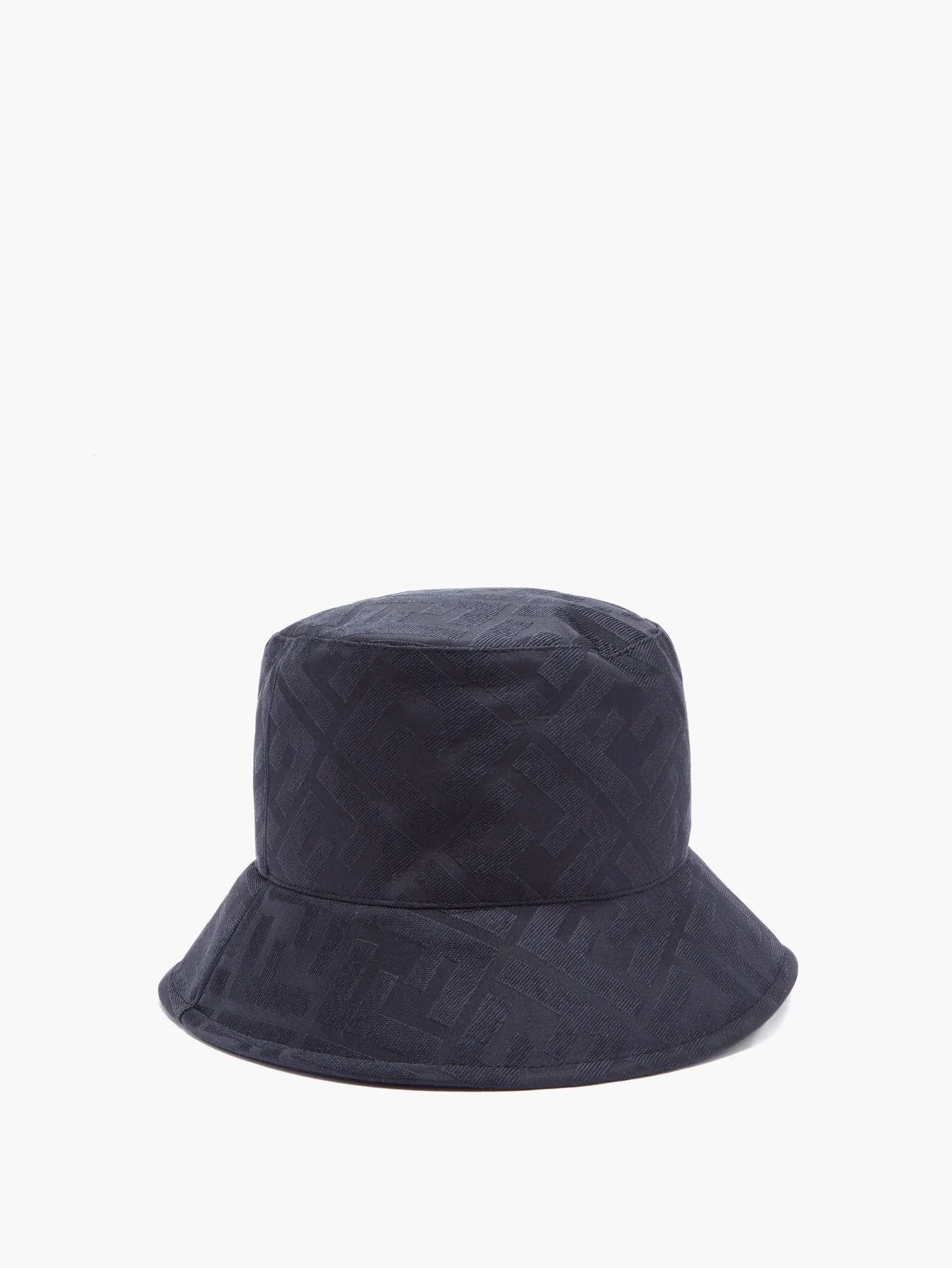 FF logo-jacquard satin bucket hat - 3