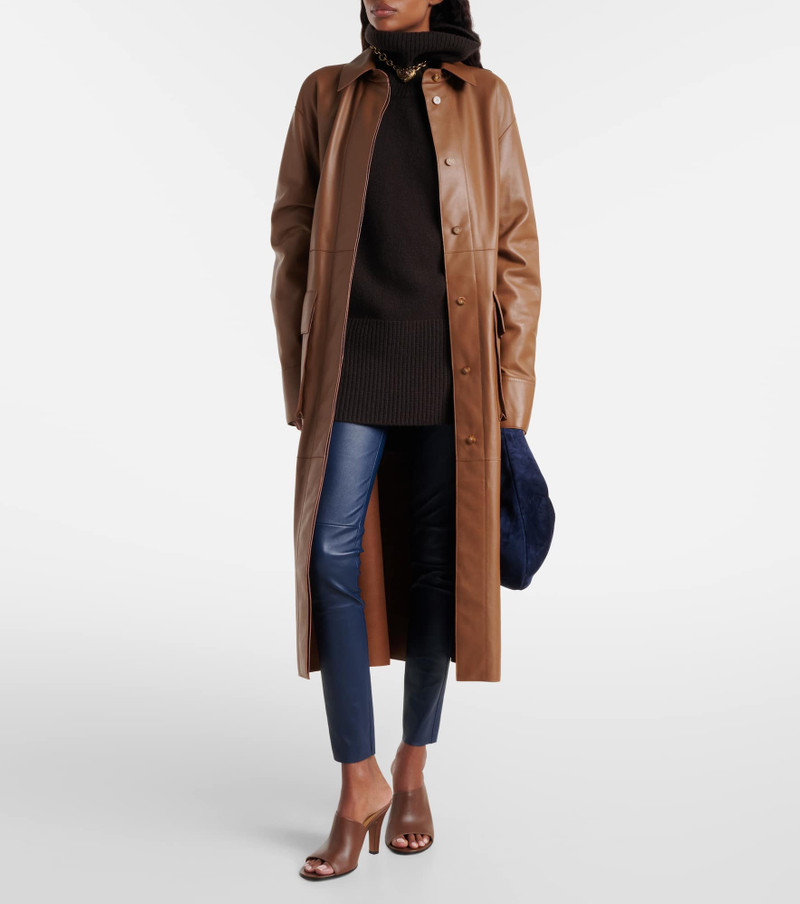 JOSEPH Leather leggings outlook