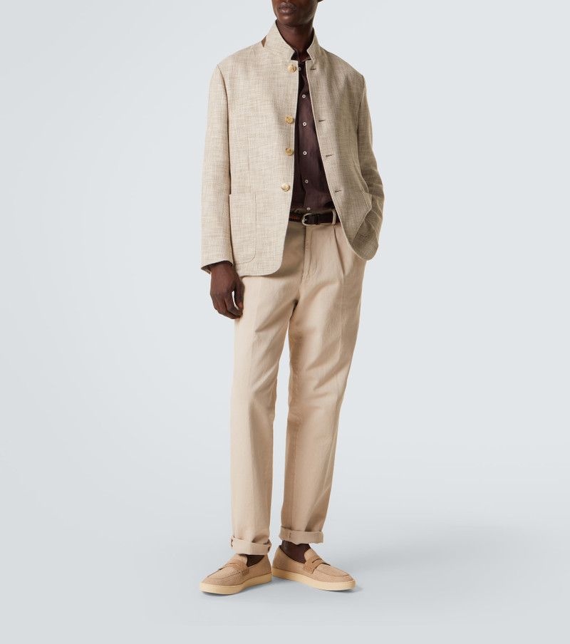 Canali Cotton, wool, and silk blazer outlook
