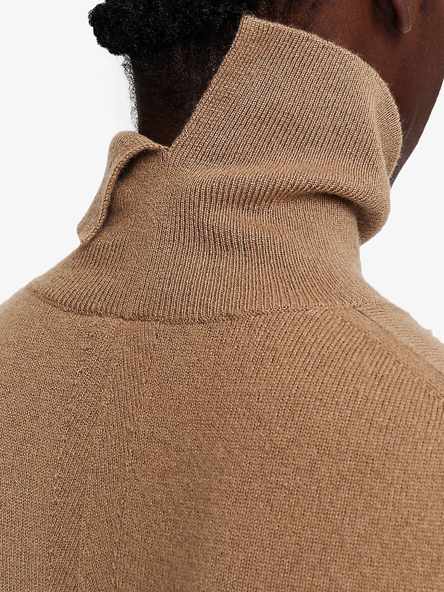 High-neck regular-fit cashmere jumper - 5