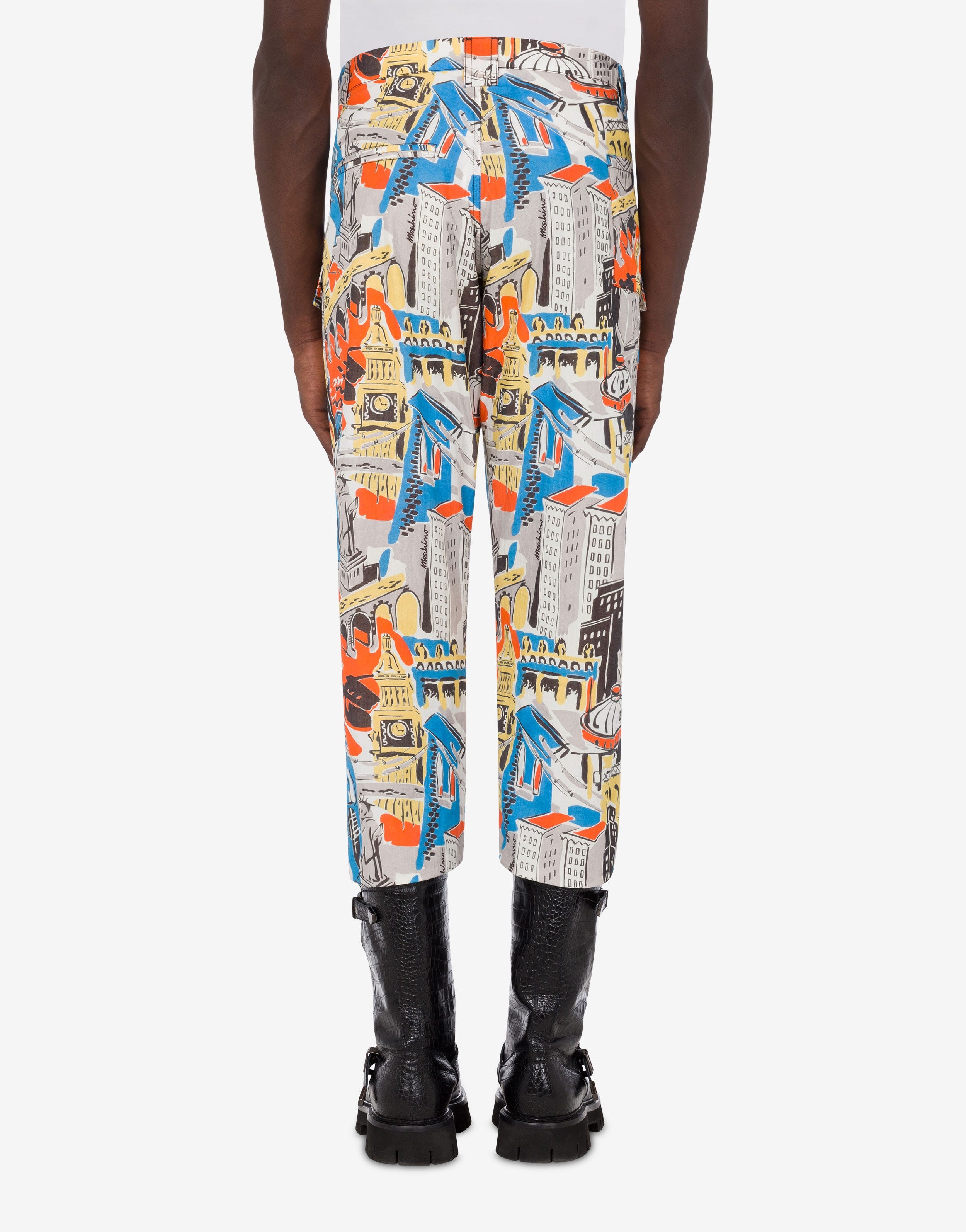 CITY PRINT NYLON TROUSERS - 3