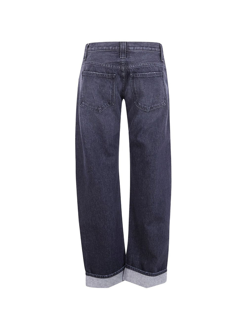 KHAITE cuffed-hem jeans outlook