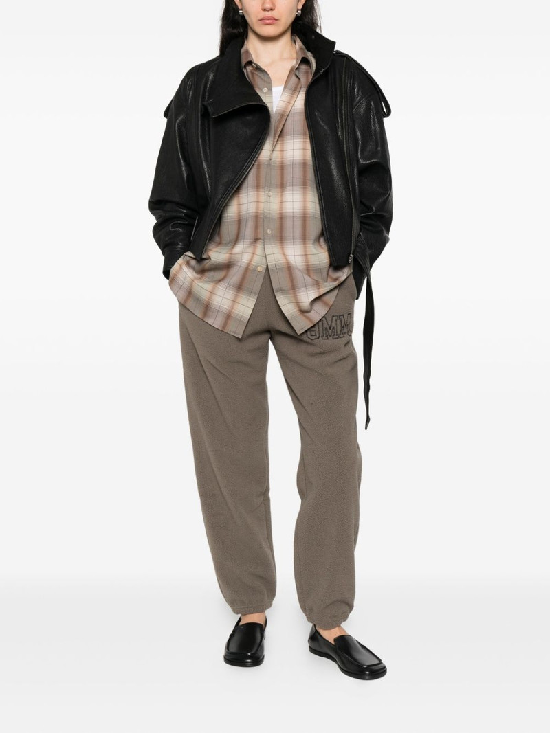 MM6 Maison Margiela logo-embroidered fleece track pants outlook