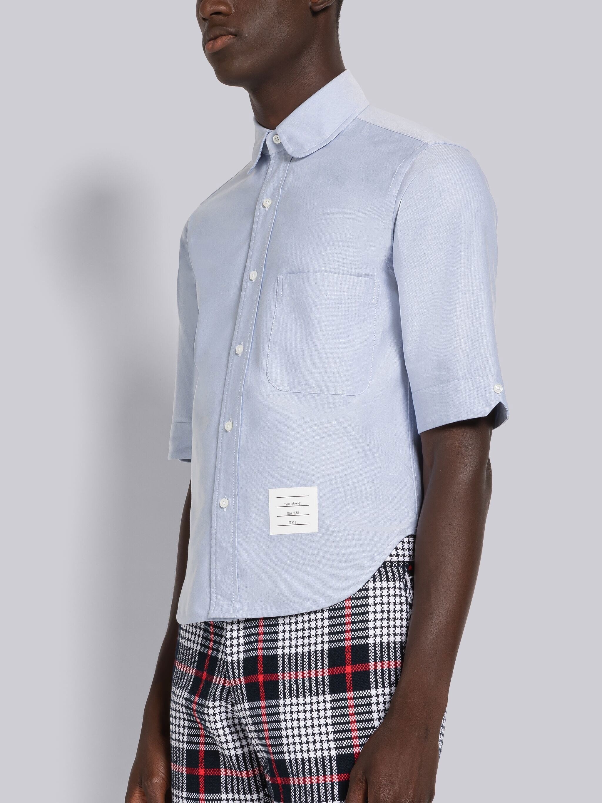 OXFORD ROUND COLLAR SHORT SLEEVE SHIRT - 2