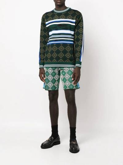 Ahluwalia Dhoom jacquard patterned shorts outlook