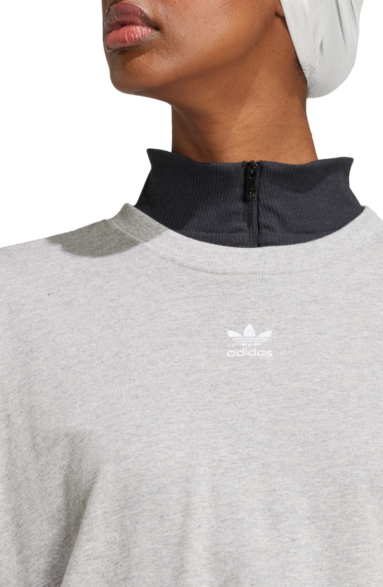 adidas Essentials Lifestyle Trefoil Logo Cotton T-Shirt in Mgreyh at Nordstrom - 6