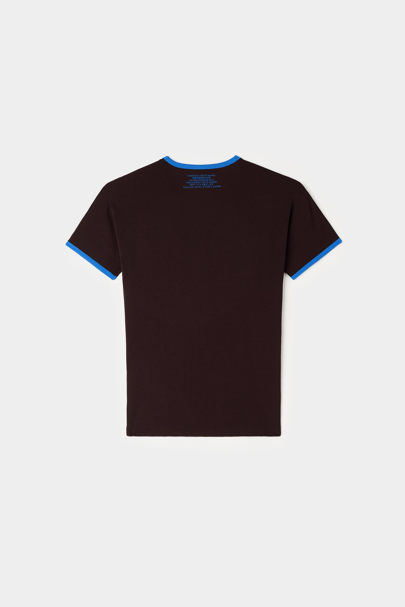 SUPER STRETCH SHORTSLEEVE TOP / chocolate plum 3