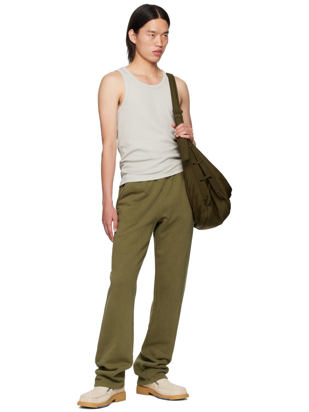 Green Straight-Leg Sweatpants - 4