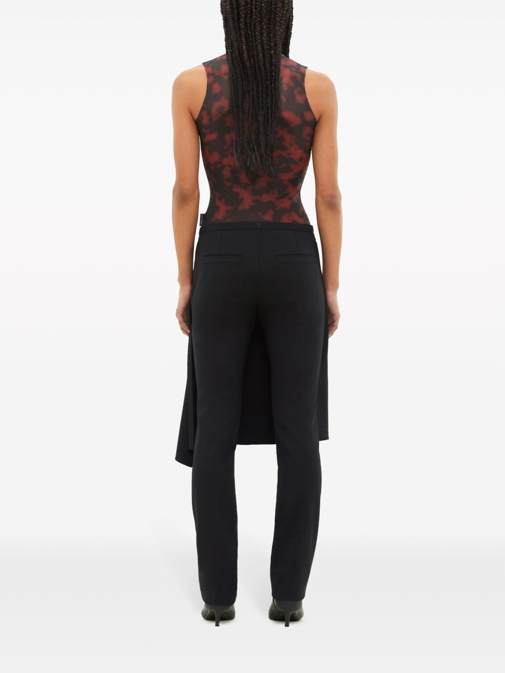 tortoise high neck bodysuit - 4