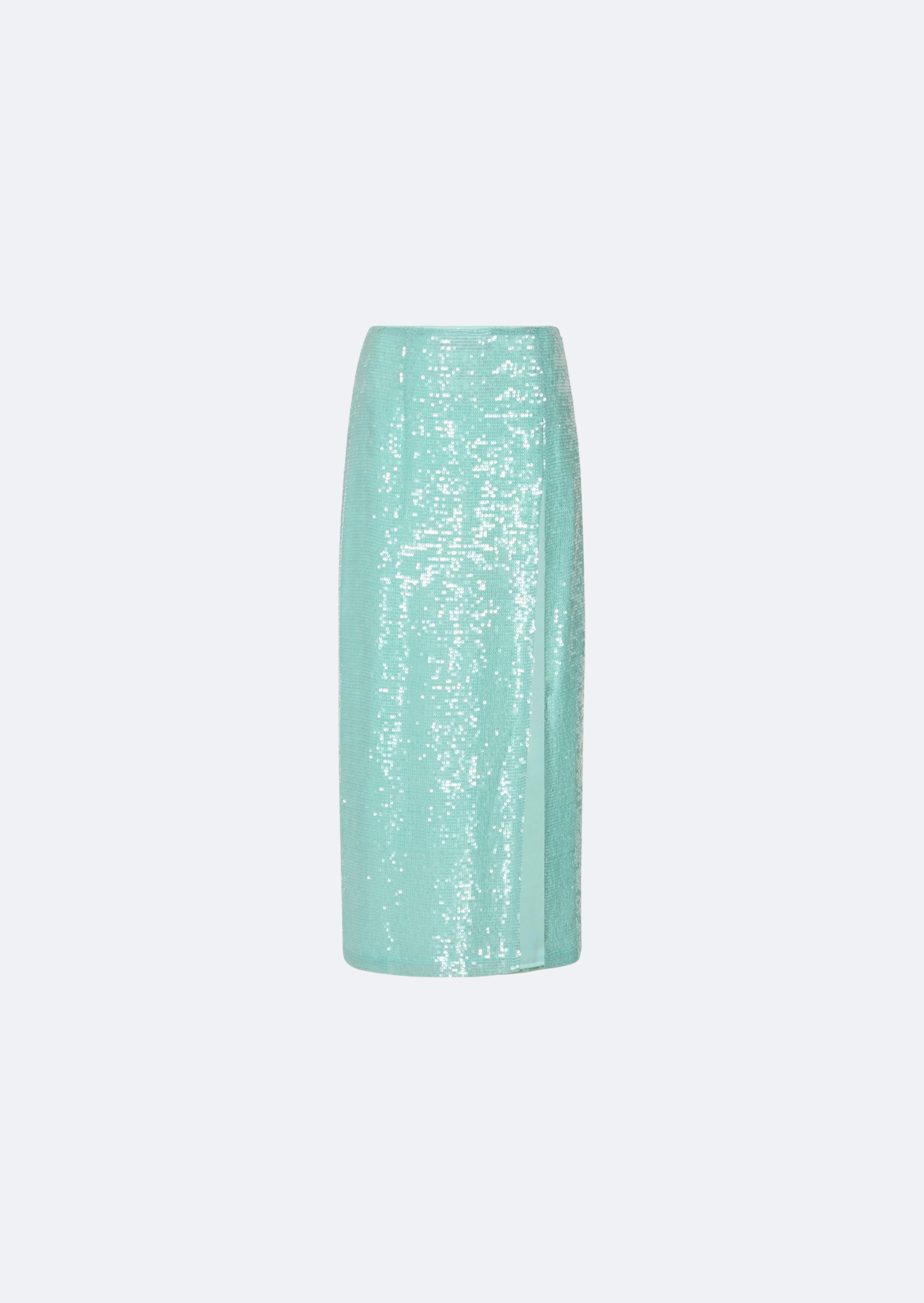 Sequin Skirt With Slit - 1