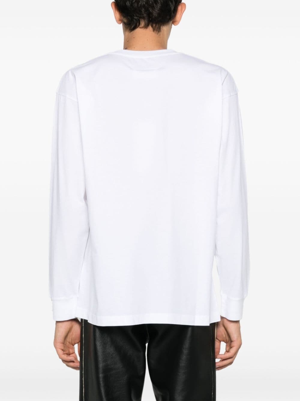 numbers-motif cotton T-shirt - 4