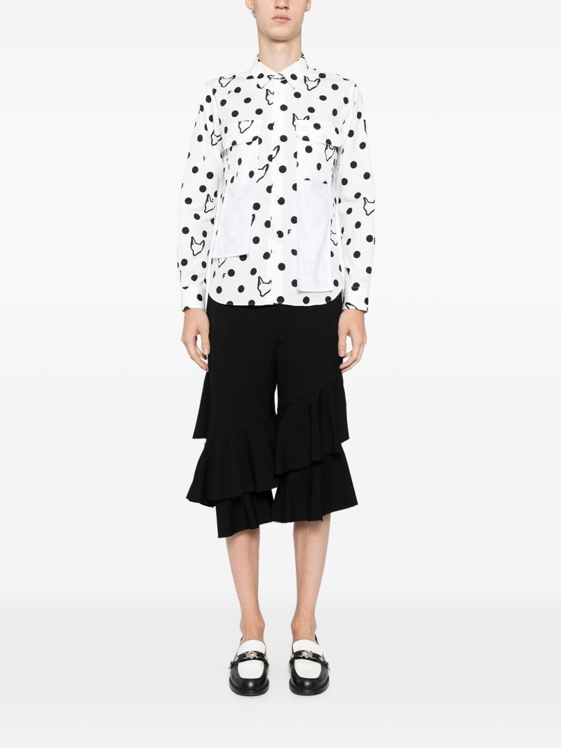 BLACK COMME des GARÇONS polka-dots shirt outlook